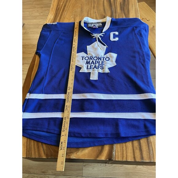 Reebok CCM Toronto Maple Leafs Stitched Jersey Phaneuf #3 Size 56 Fight Strap - Picture 11 of 16